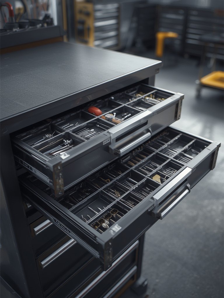 tool organizer in action