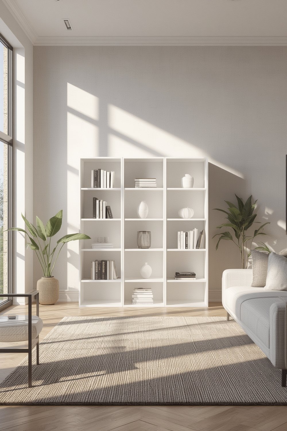 bookshelf white product view