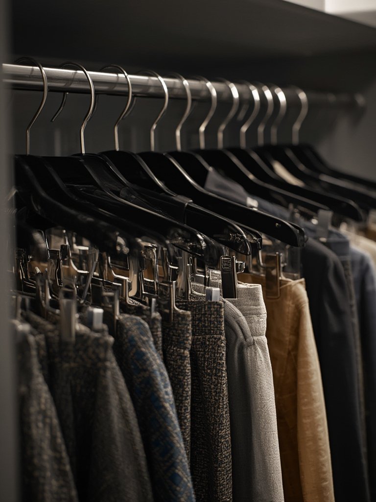 pants hangers in action