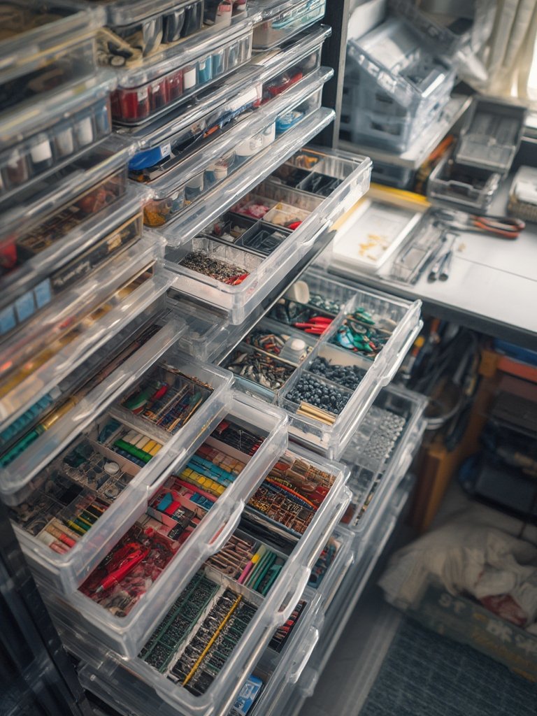 storage cabinet in action