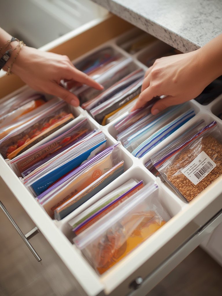 bag organizer in action