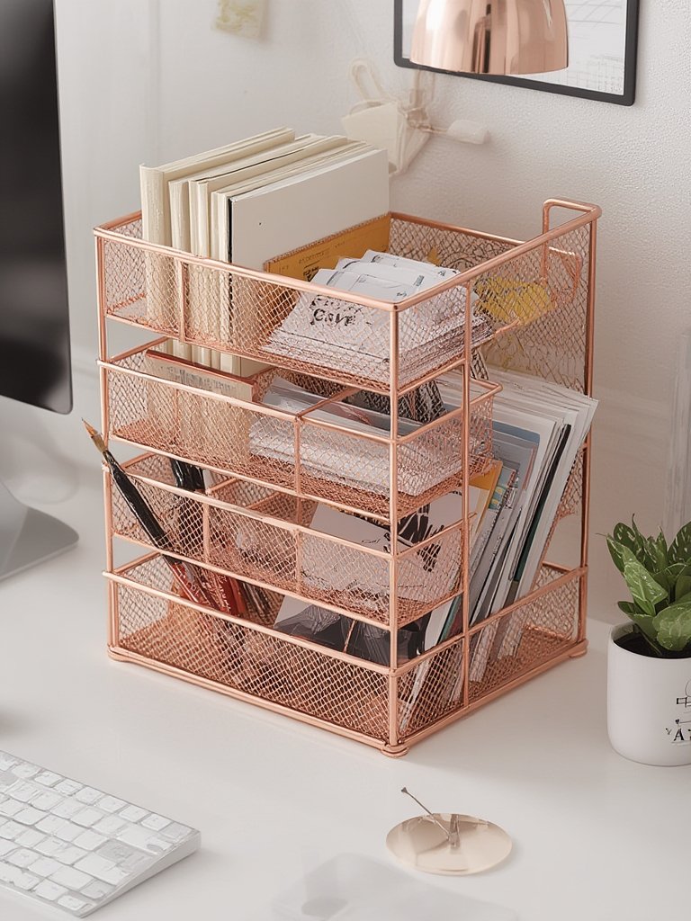 desk organizer in action