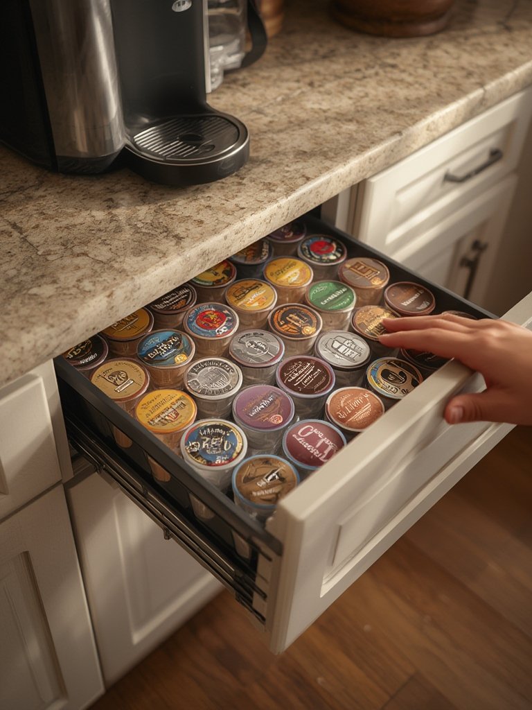 coffee drawer in action