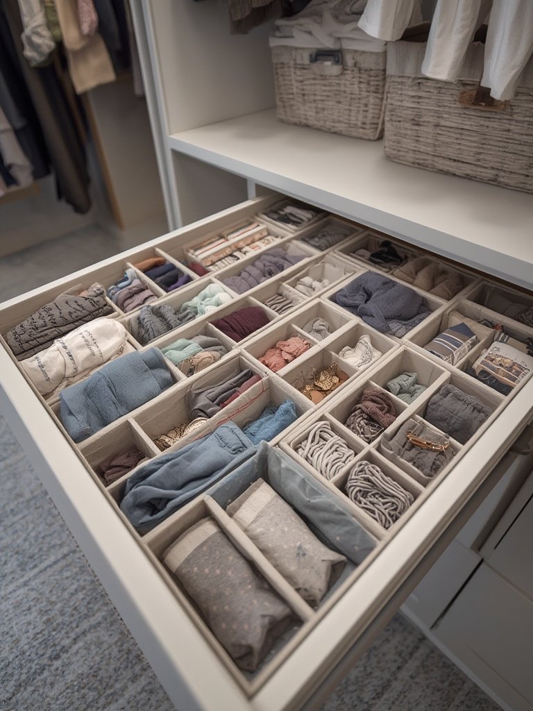 drawer organizer in action