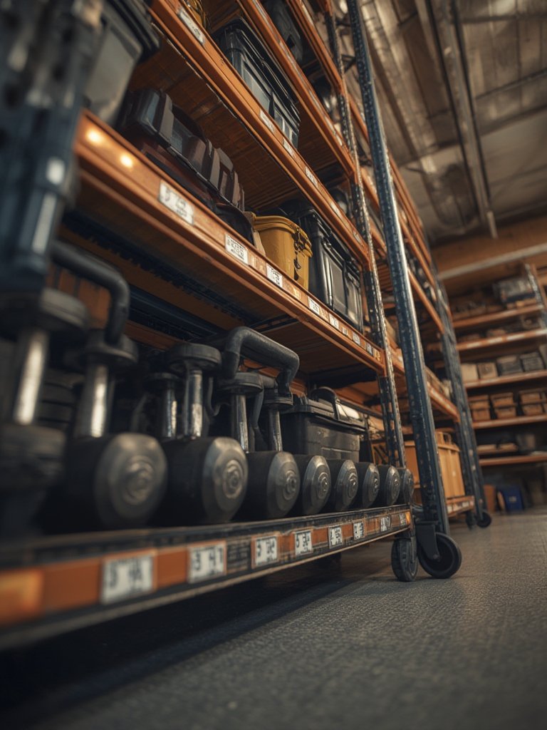 storage shelving in action