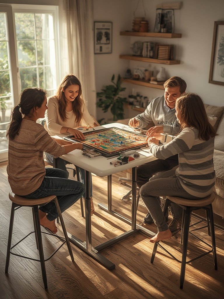 folding table in action