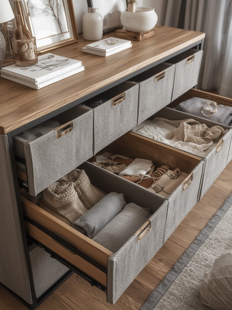 dresser organizer in action