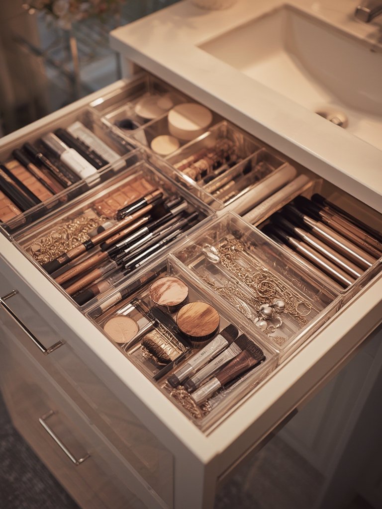 drawer organizer in action