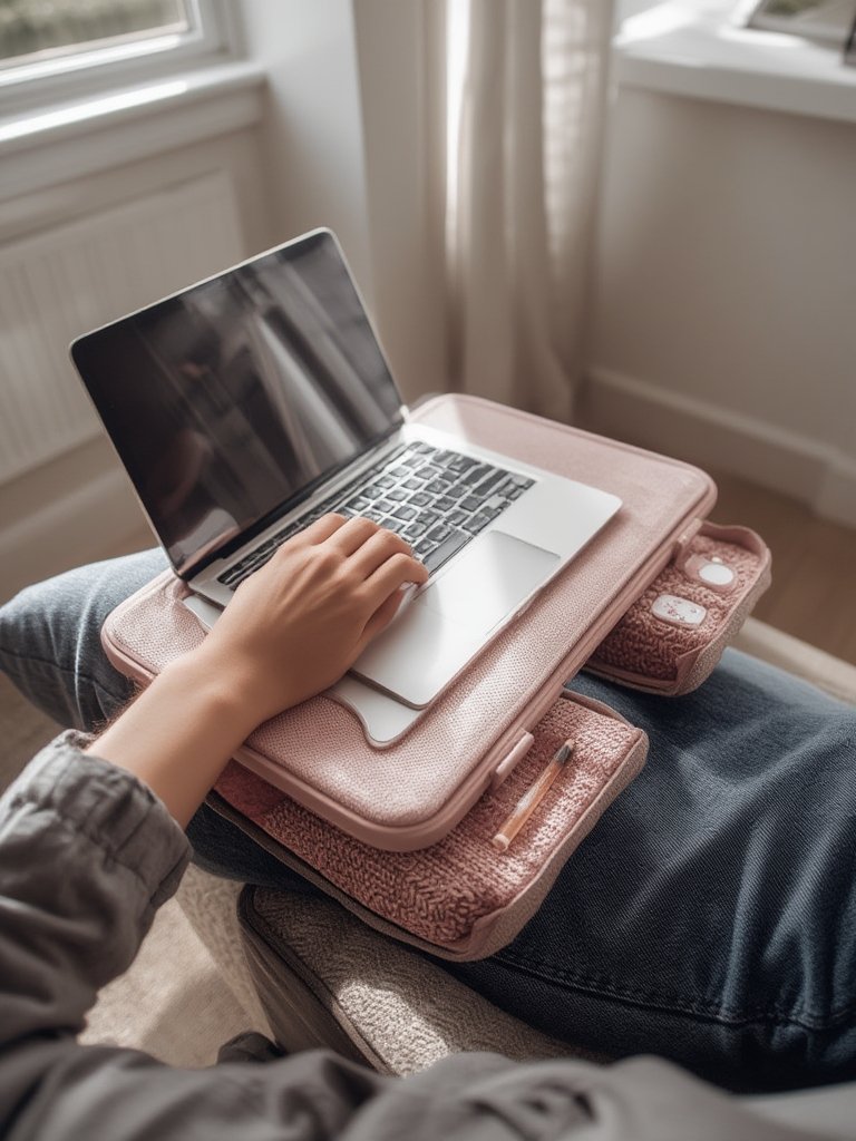 lap desk in action